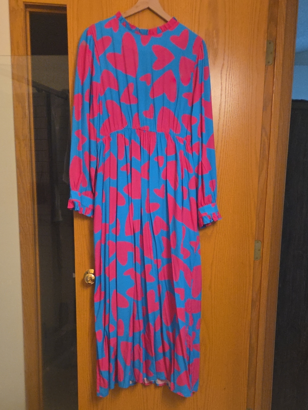 Julyliebe Blue & Pink Heart Dress - 2XL